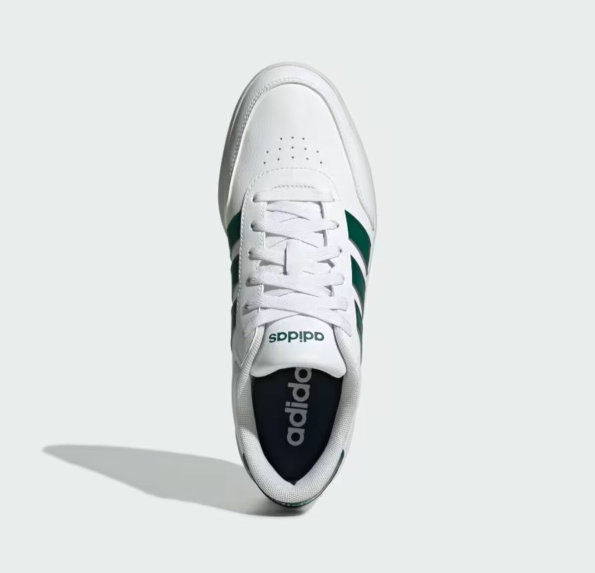 Adidas blancs et verts pour homme