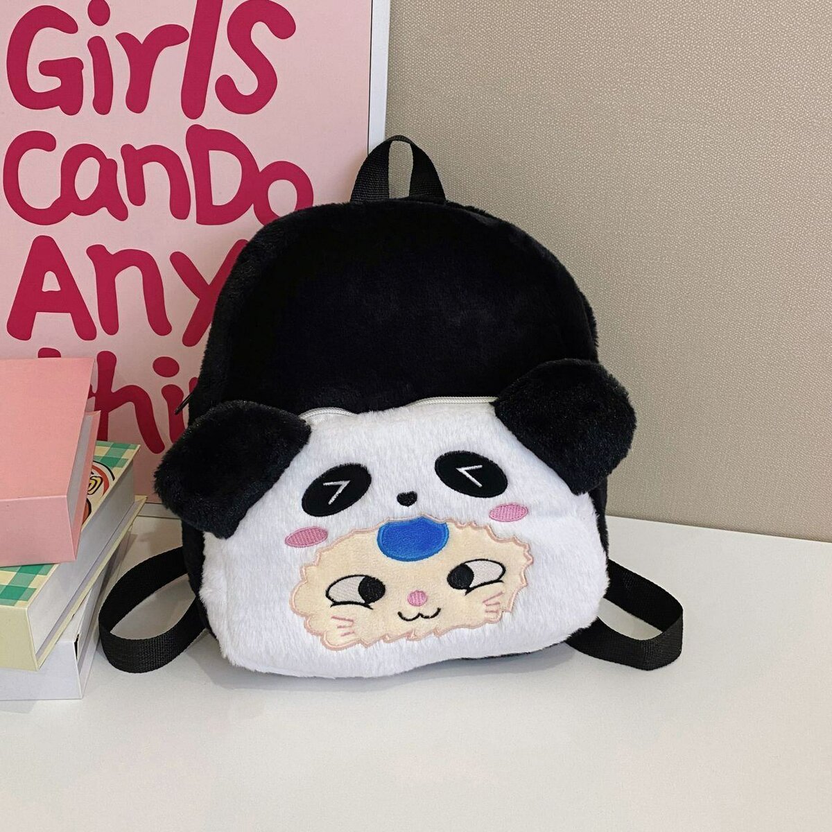 Sac à dos panda peluche enfant