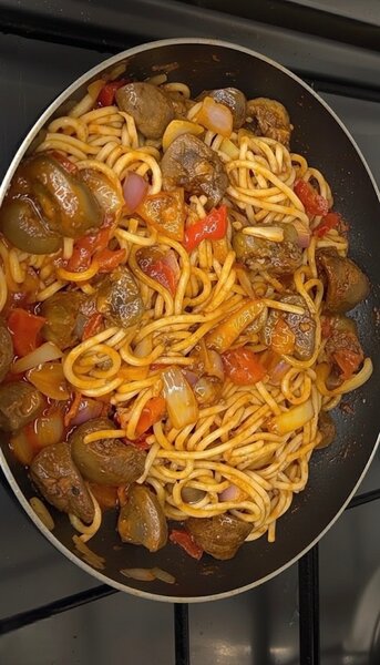 Nouilles sautées aux légumes