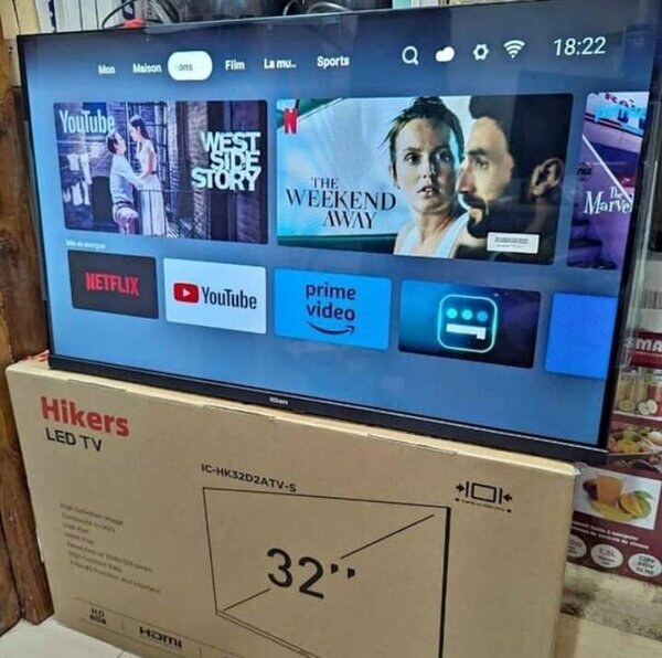 Téléviseur LED Hikers 32'' Smart TV