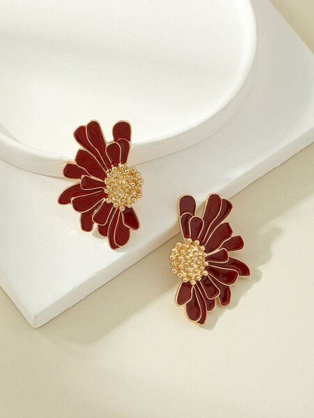 Boucles d'oreilles fleuries