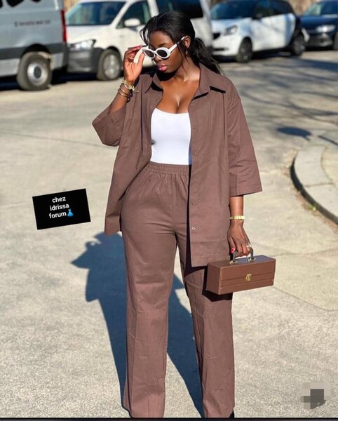 Ensemble élégante marron