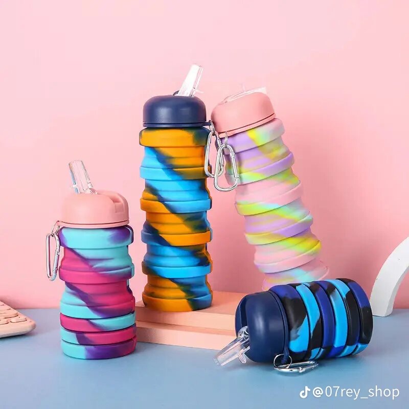 Gourdes pliables multicolores