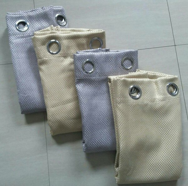 2 drops of curtains light violet and golden