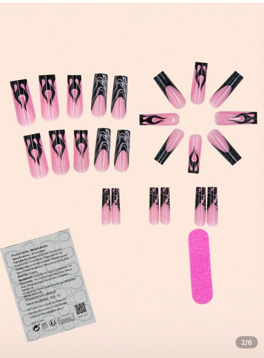 Ongles Press-Ons Chic Rose