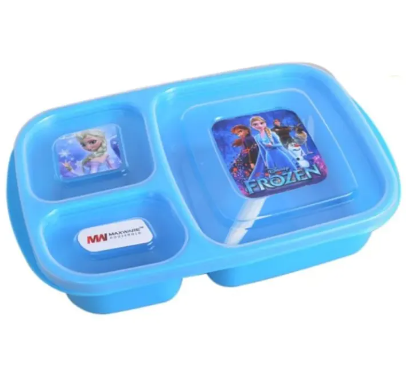 Student Lunch Box Large 1000ml And Small 700 ML, Lunch Box Large With three And Small Two portions/Compartments