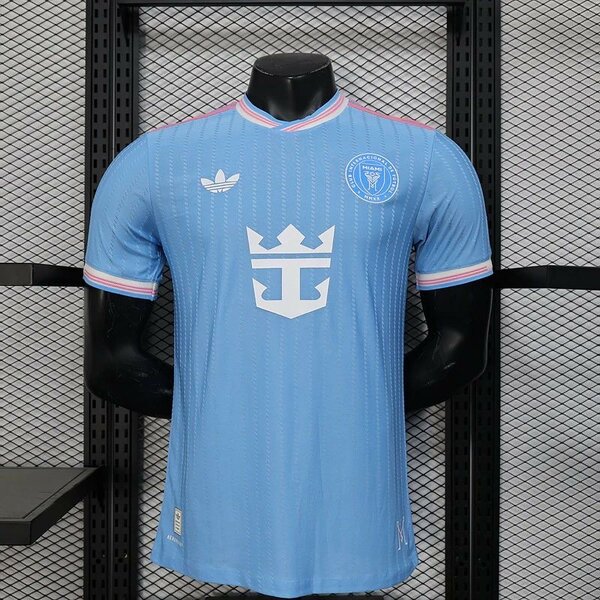 Maillot de football bleu rétro