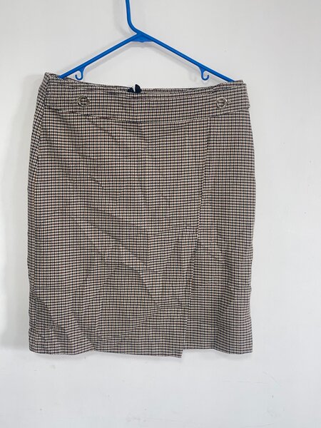 Jupe Crayon à Carreaux Élégante