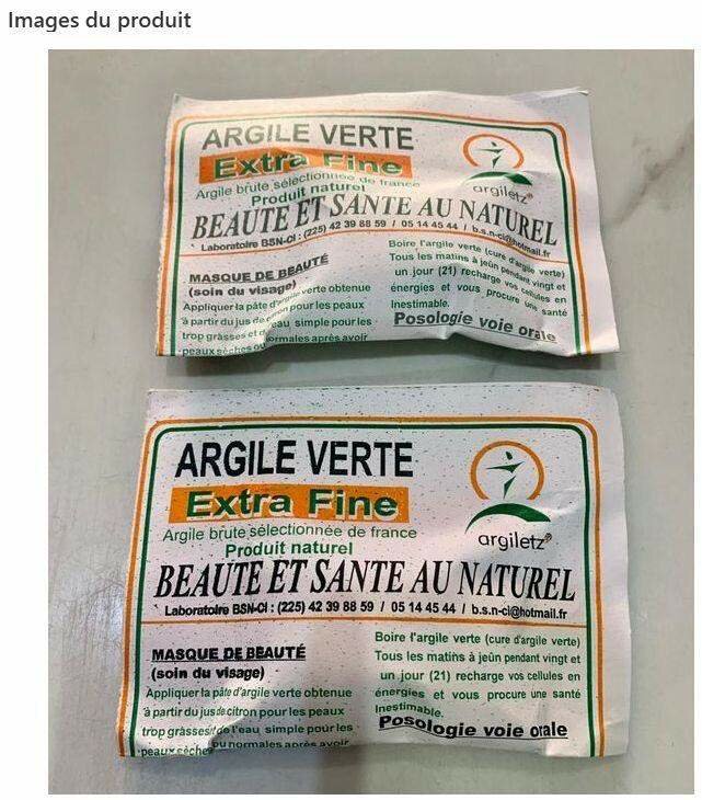 Argile Verte Extra Fine Naturelle