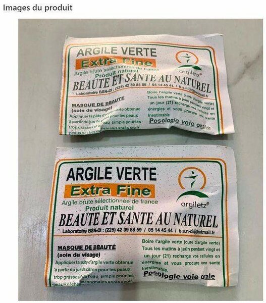 Argile Verte Extra Fine Naturelle