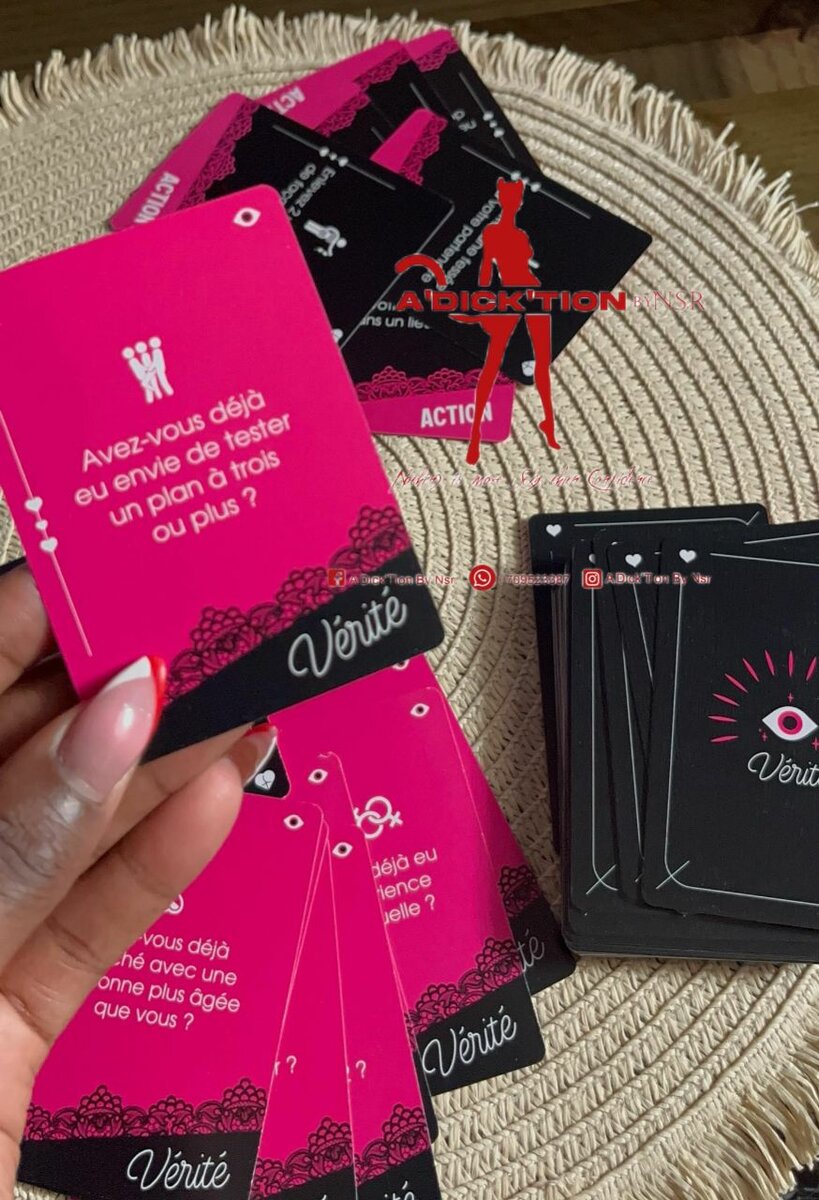 Jeu de cartes adulte Action Vérité