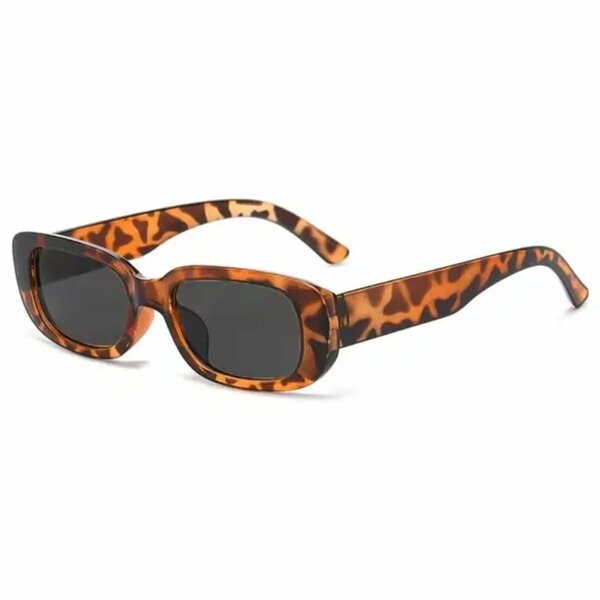 Lunettes soleil rétro léopard