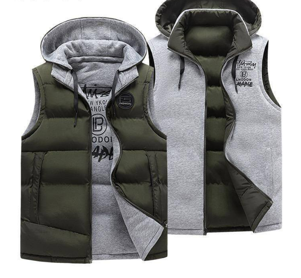 Two in one sleeveless bombas with removable hut.