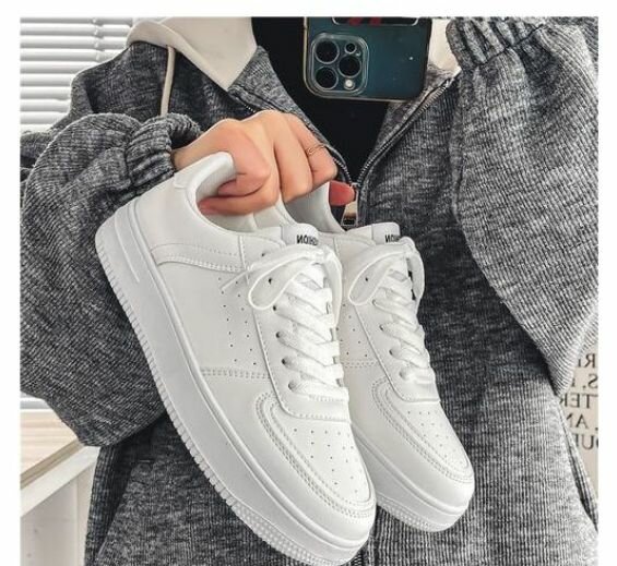 Baskets blanches unisexes
