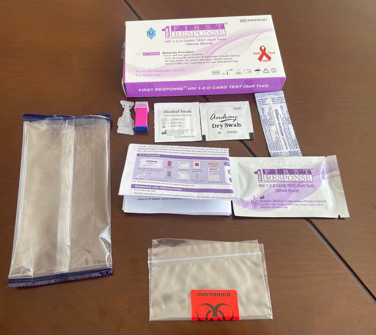 HIV SELF TEST KIT (BLOOD &ORAL