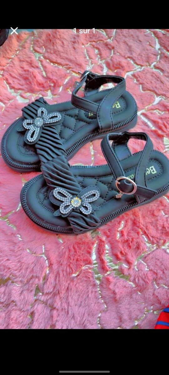 Sandales Fille Fleurs Chic