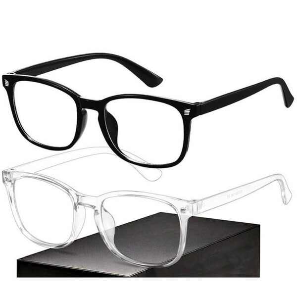 Lunettes chrome transparentes