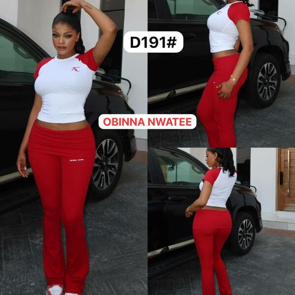 Ensemble de sport rouge-blanc