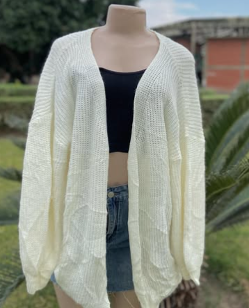 Short knitted sweater with buttons size: M/L