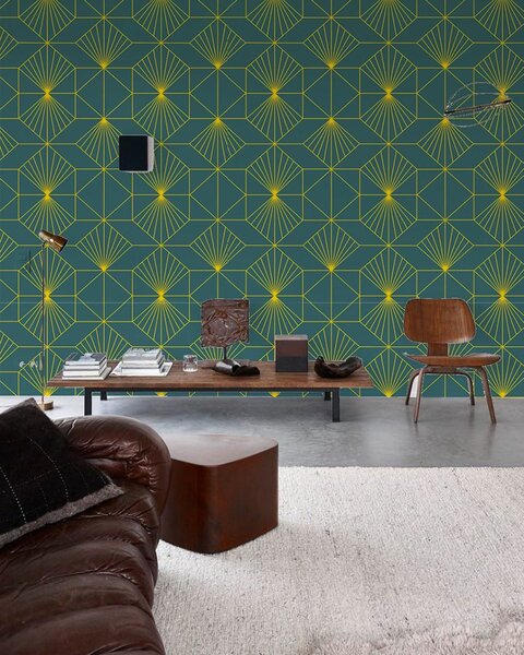 Papier peint géométrique moderne