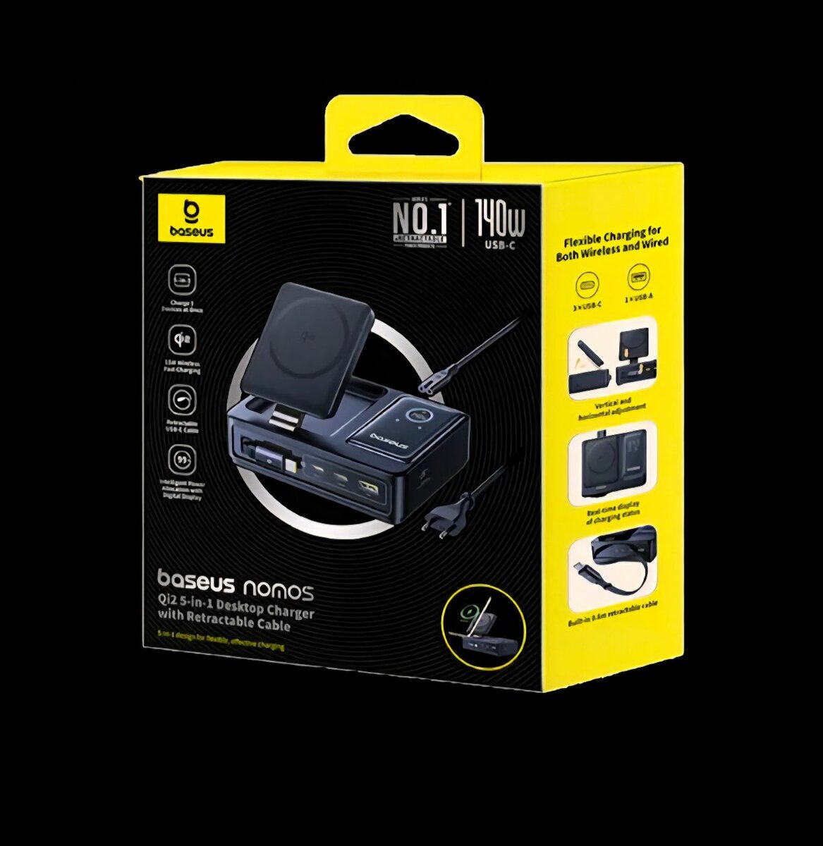 Chargeur Baseus Nomos 140W