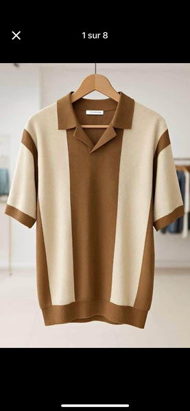 Polo à Rayures pour Hommes