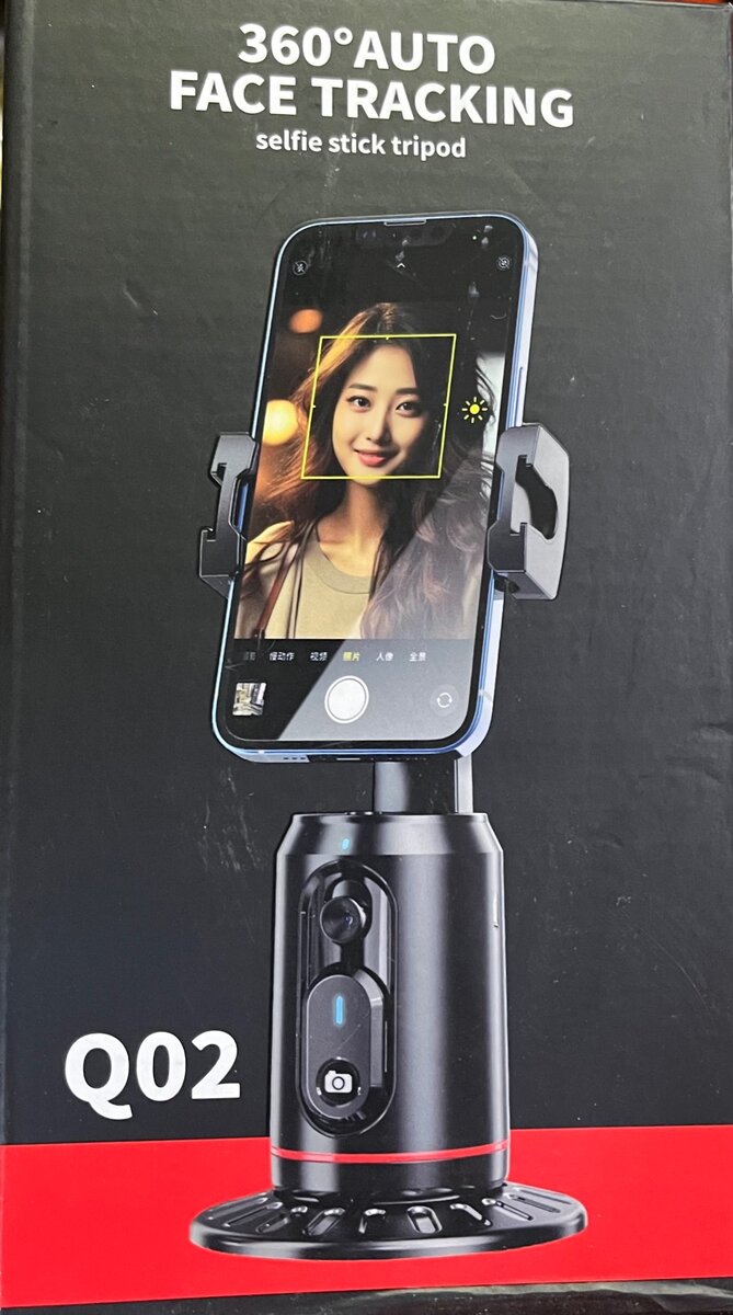 Support de téléphone de suivi automatique du visage, 360° ro