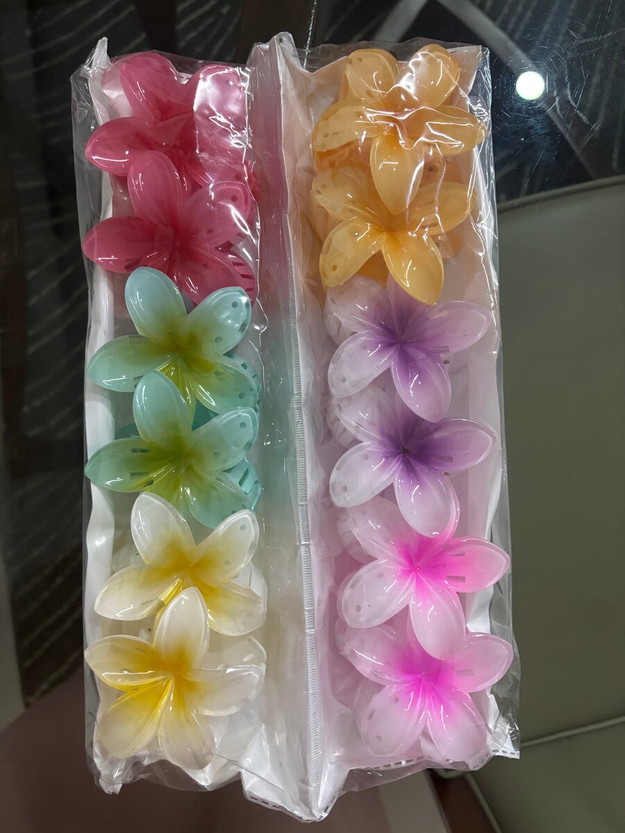 Colorful Flower Set claw clips