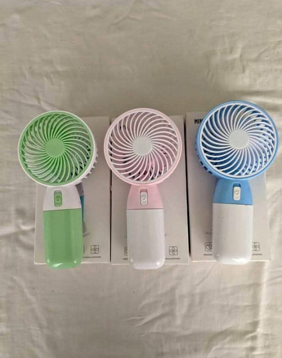 Portable hand fan.  Stay cool