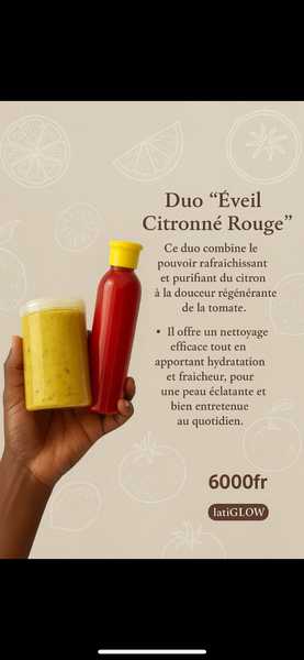 Duo "Éveil Citronné Rouge"