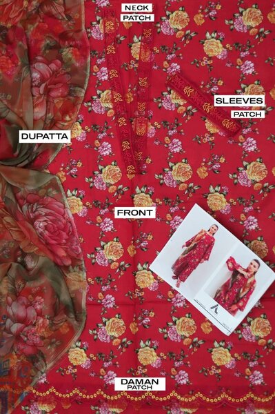 Lawn fabric 3 pc