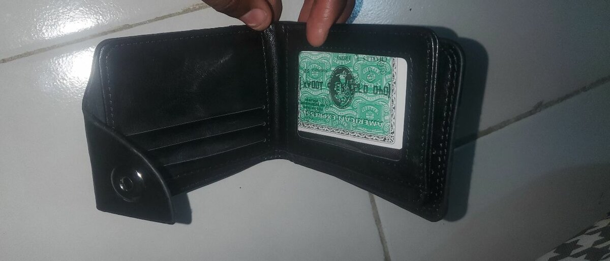 Portefeuille homme Cuir Pu noir