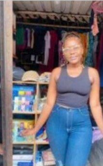 Black ribbed T-shirt