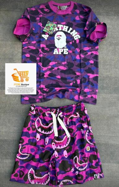 Ensemble camouflage vibrant