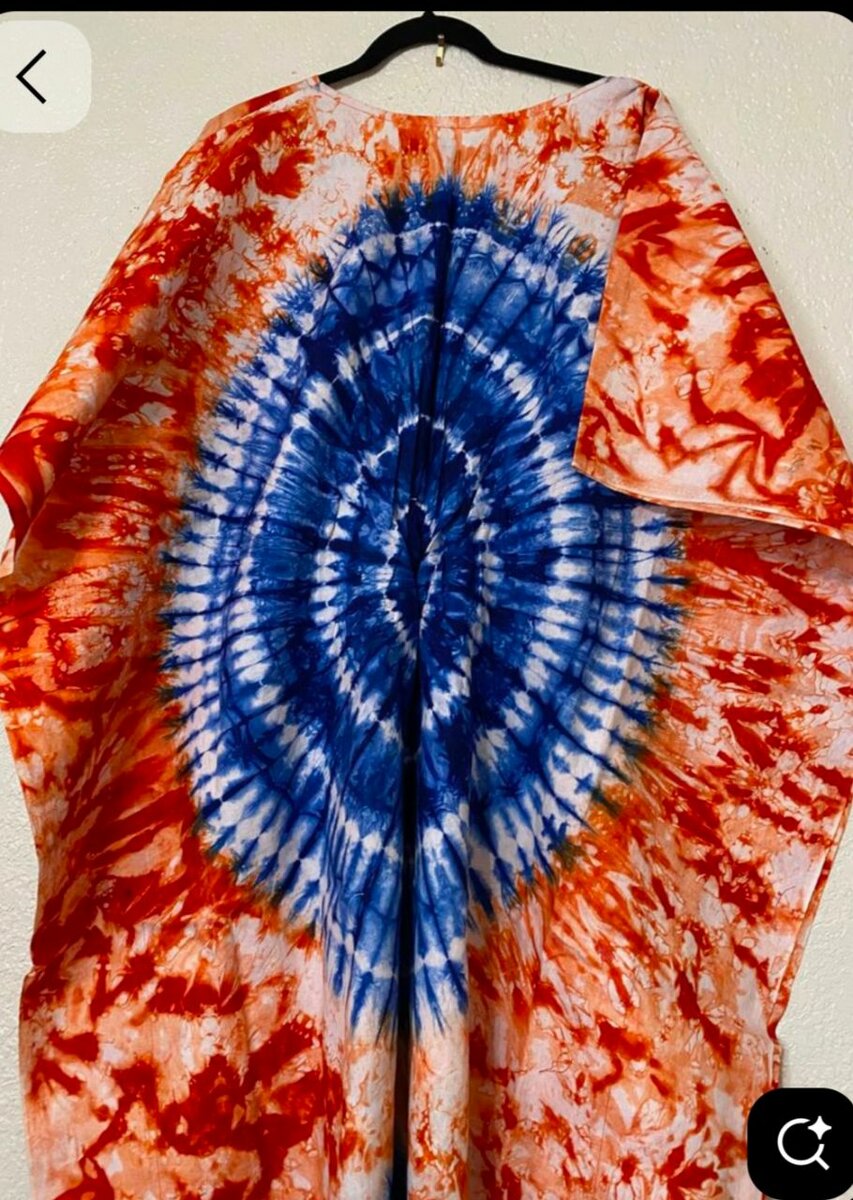 Chemise tie-dye multicolore