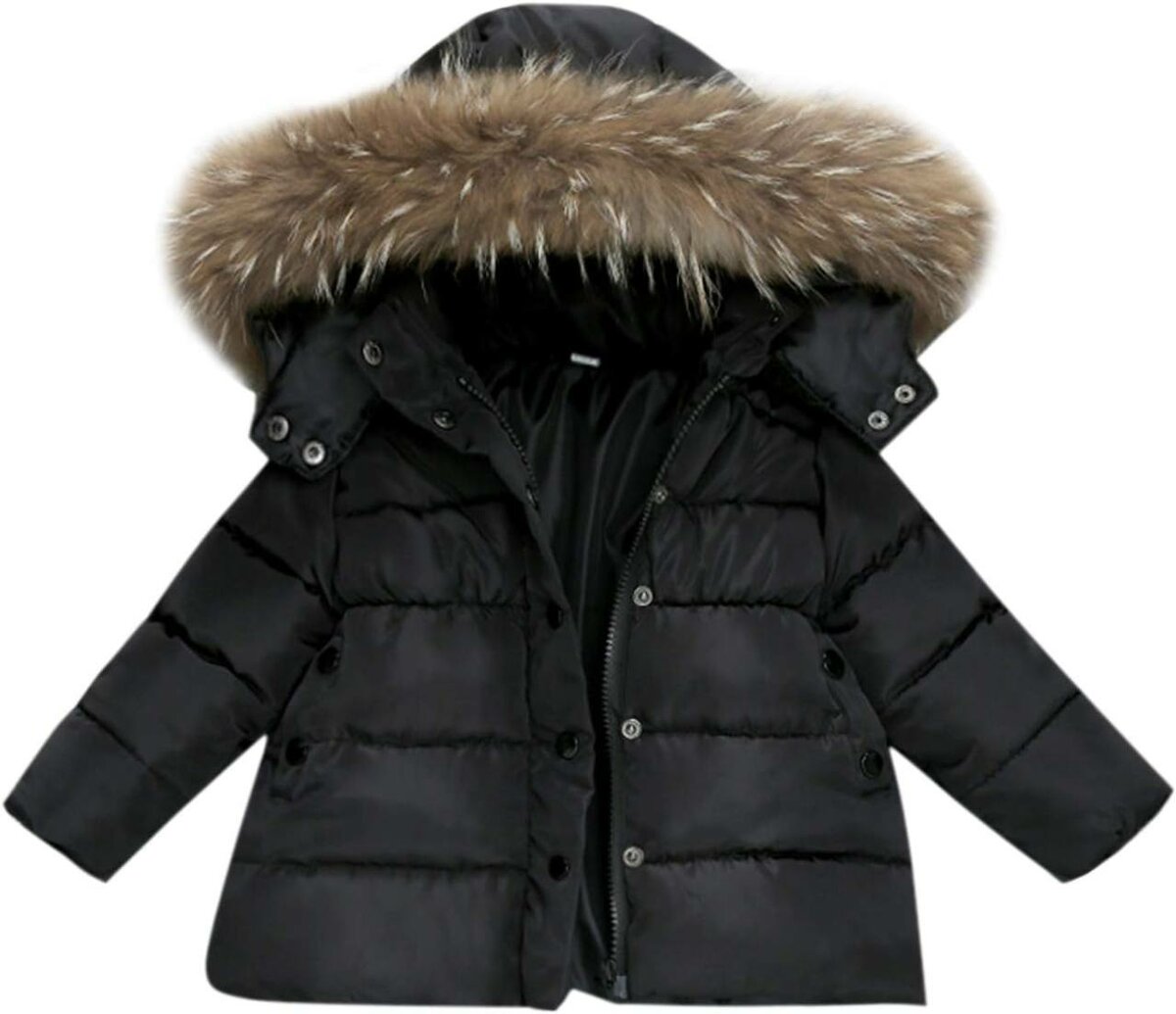 Doudoune Enfant à Capuche Chaude