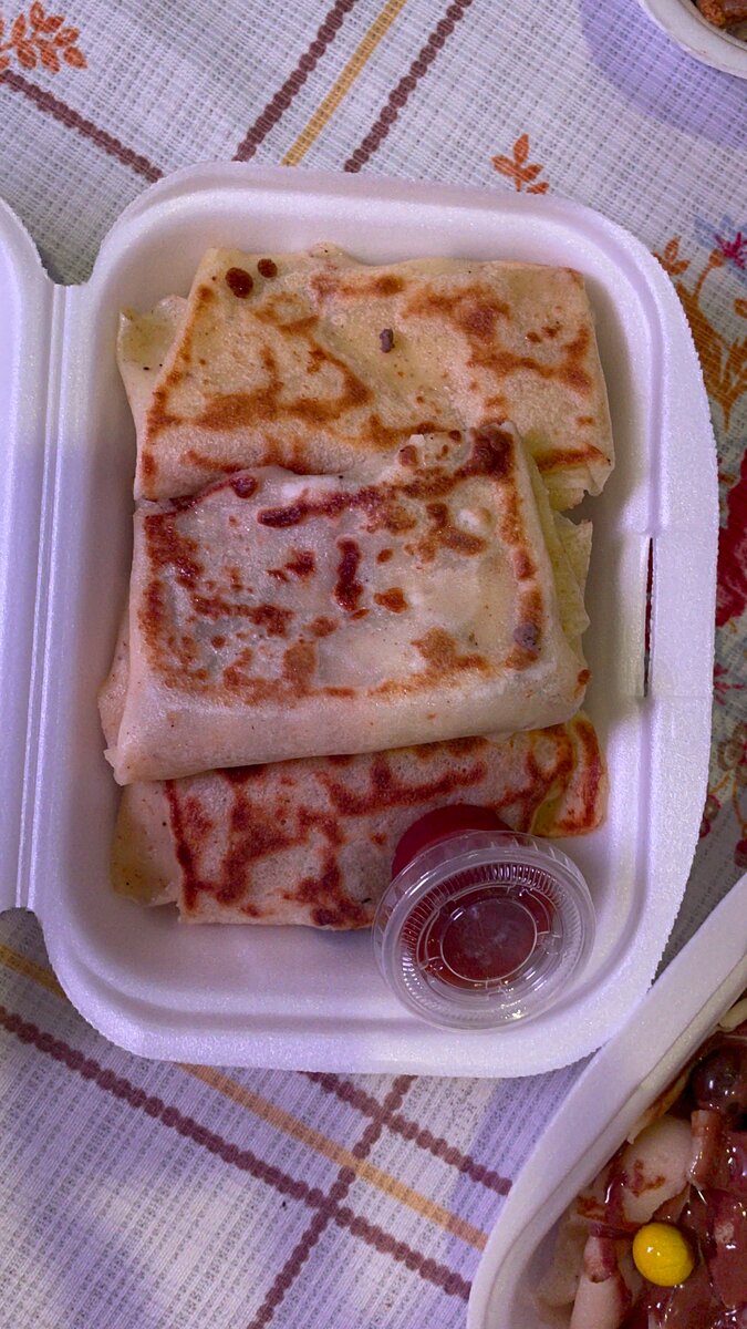 Crêpes poulet fromage