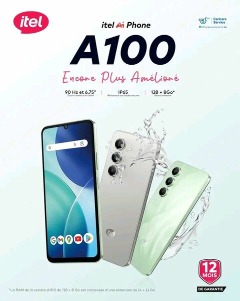 itel A100 - Smartphone 128Go - IP65 Étanche