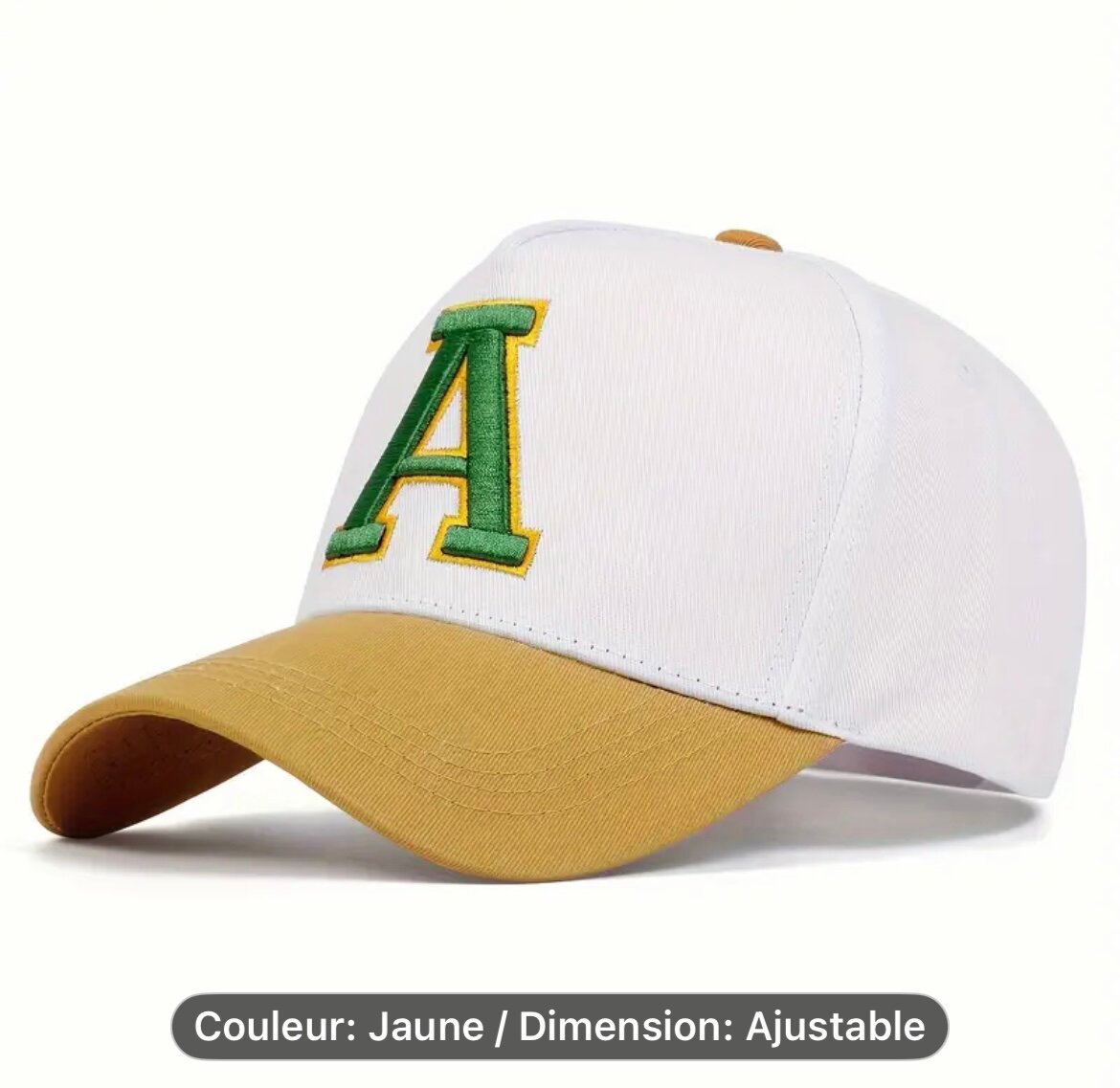Casquette Ajustable avec Lettrage