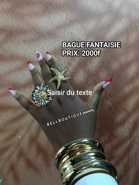Bague Fantaisie Dorée