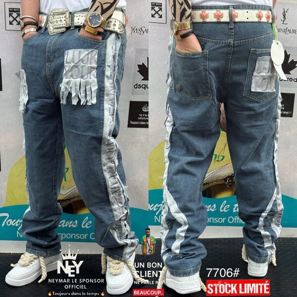 Jeans homme usés tendance