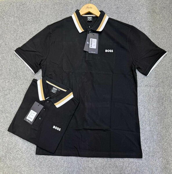 Polo noir BOSS homme