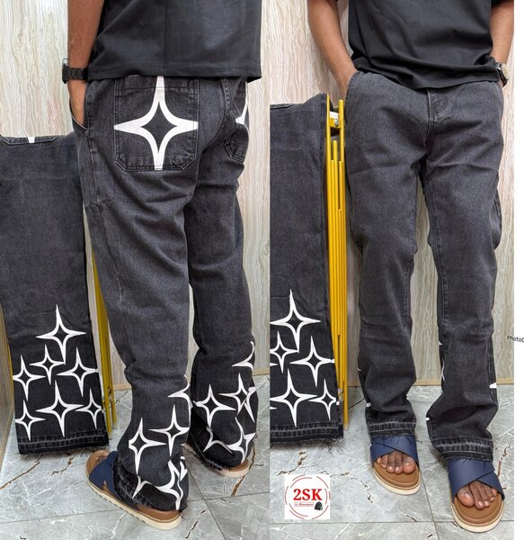 Jeans décontractés avec motifs