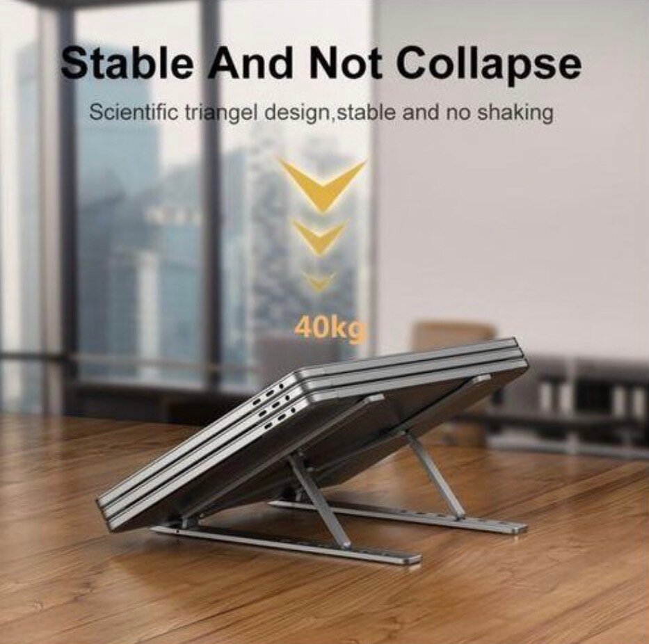 Support en aluminium pour ordinateur portable