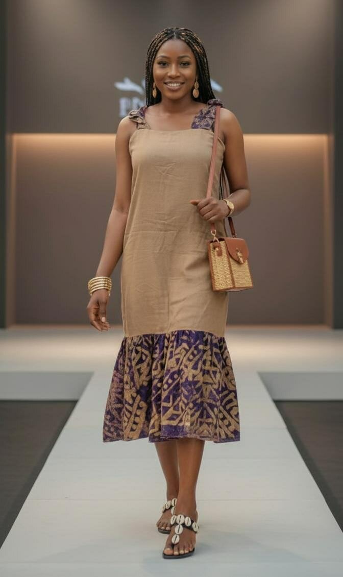 Robe N'dempé Bohème Évasée Été