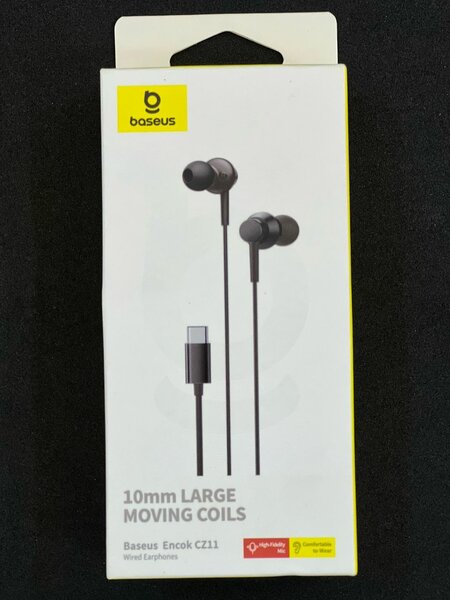 Baseus Encok CZ11 Wired Earphones Cluster Black Comfortable