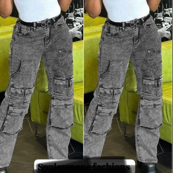 Jean cargo pour femme tendance