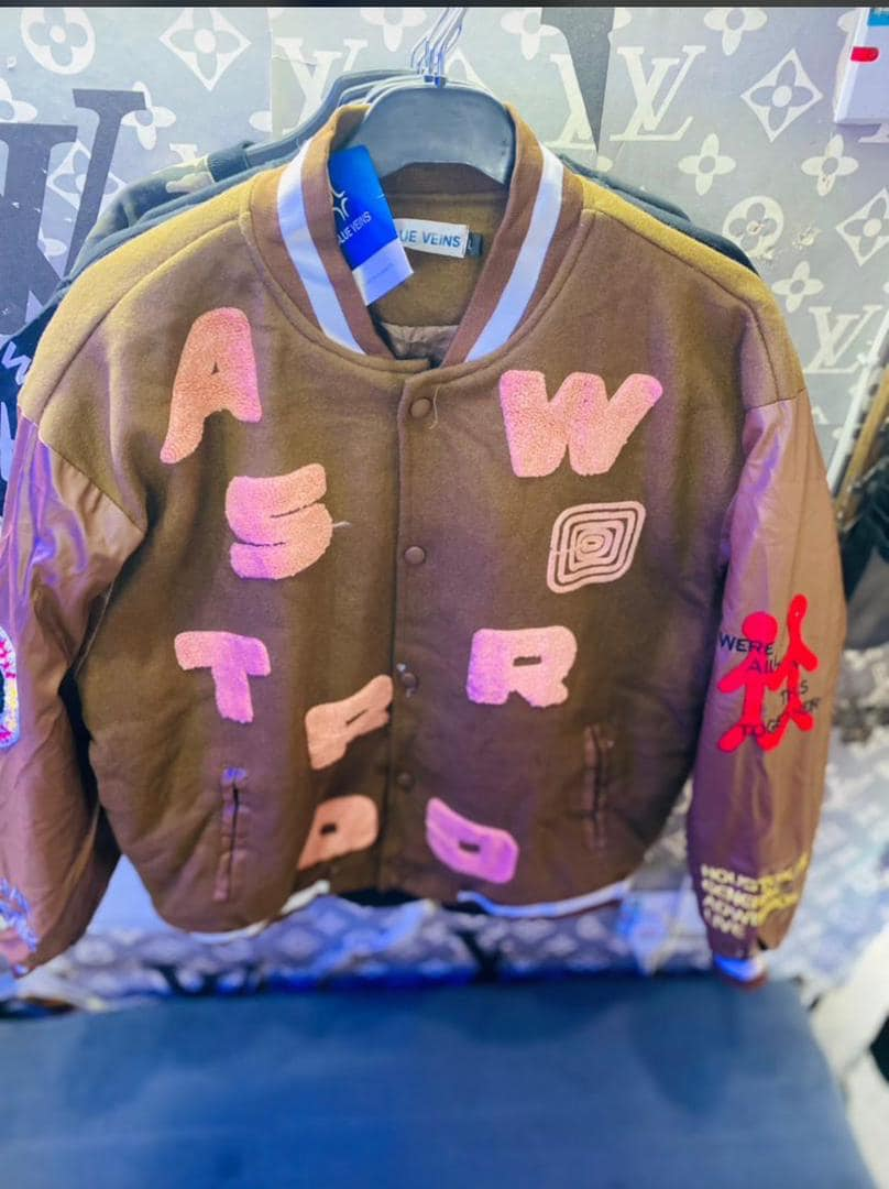 Baseball jacket brown