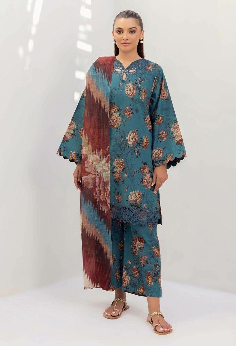Lawn fabric 3 pc
