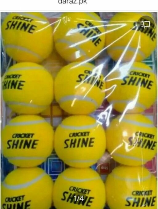 pack of 6 tennis shine cirket balls good quality